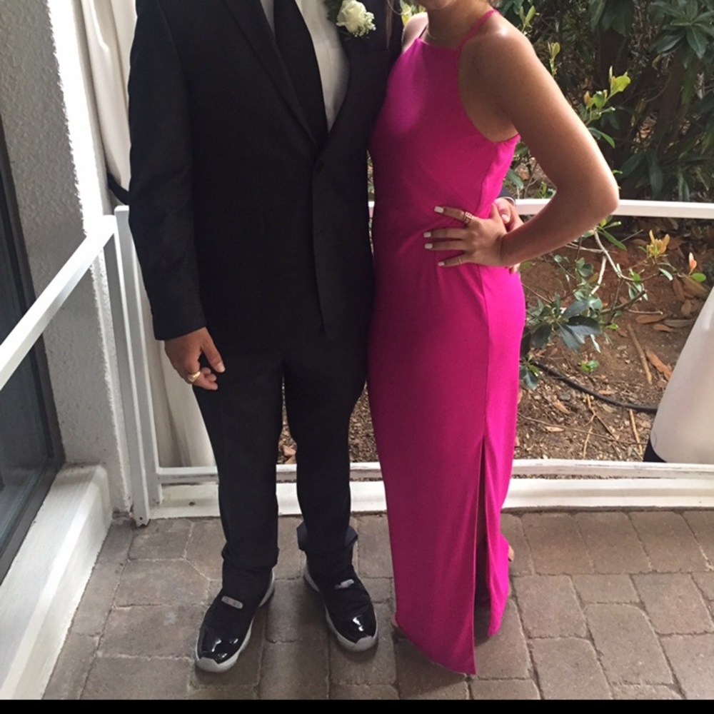 pink prom dress